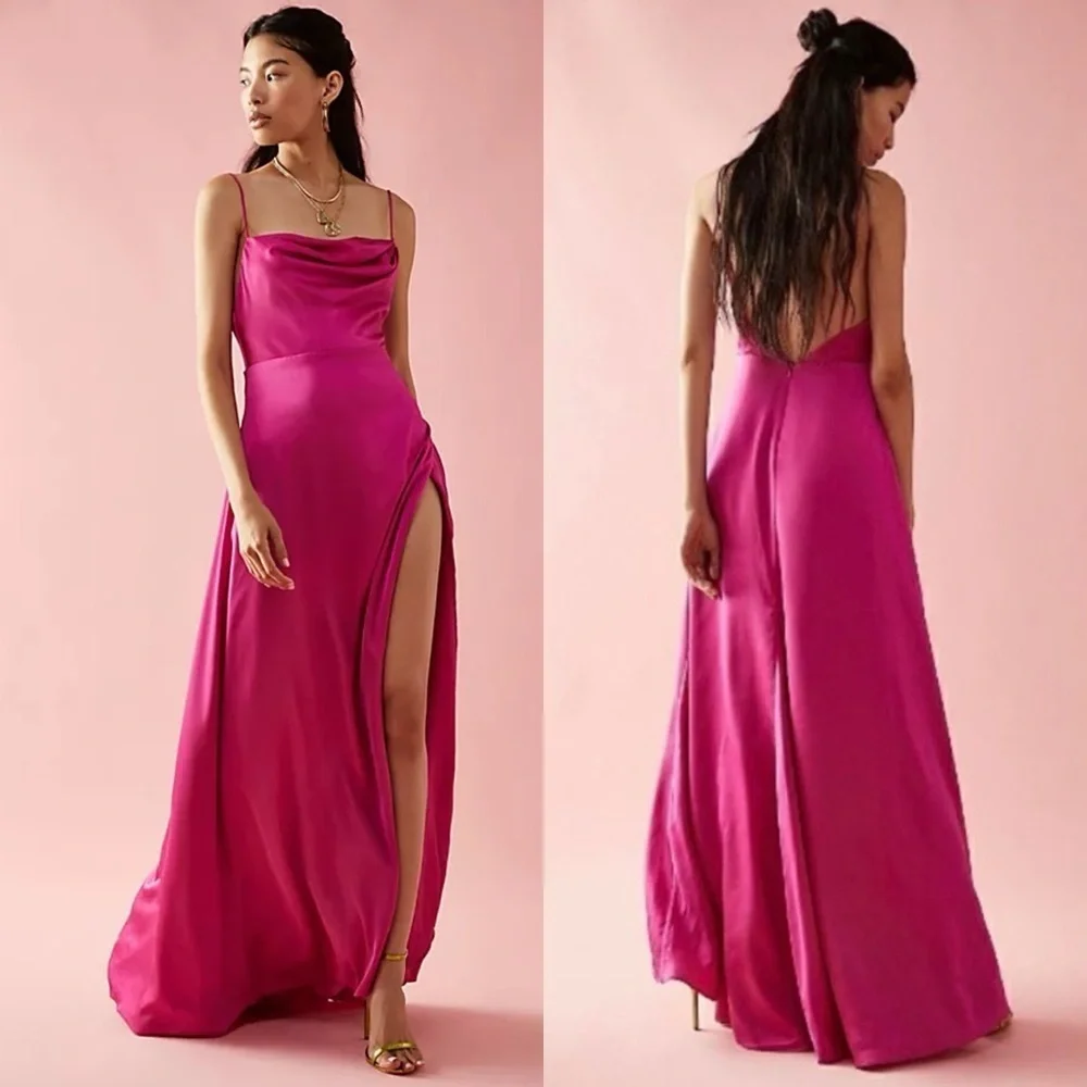 green and cream maxi dress Wedtrend Women Green Bridesmaid Dress A-Line Spaghetti Straps Printed Long  Wedding Party Dress With Slit – WEDTREND